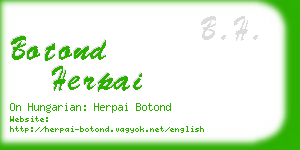 botond herpai business card